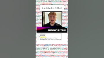 How do you perform a quick sort in python? Find out now #coding #programming #python #code