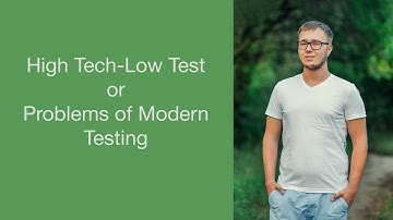 Oleksandr Romanov: High Tech-Low Test or Problems of Modern Testing