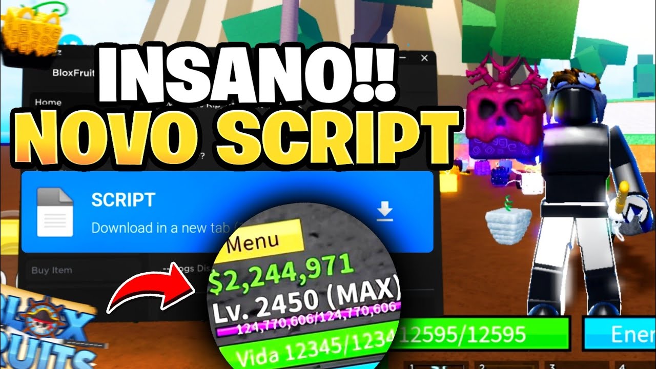 UPDATE 20!! 🥶 SCRIPT e EXECUTOR BLOX FRUITS ATUALIZADO NOVAS