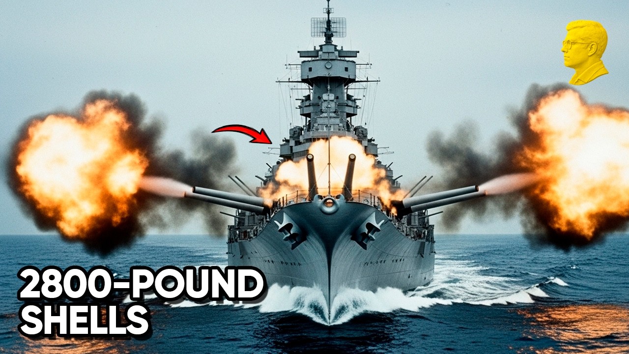 Japanese Crews Shocked: Iowa’s 16-Inch Guns Fired 2,800-Pound Shells 28 ...