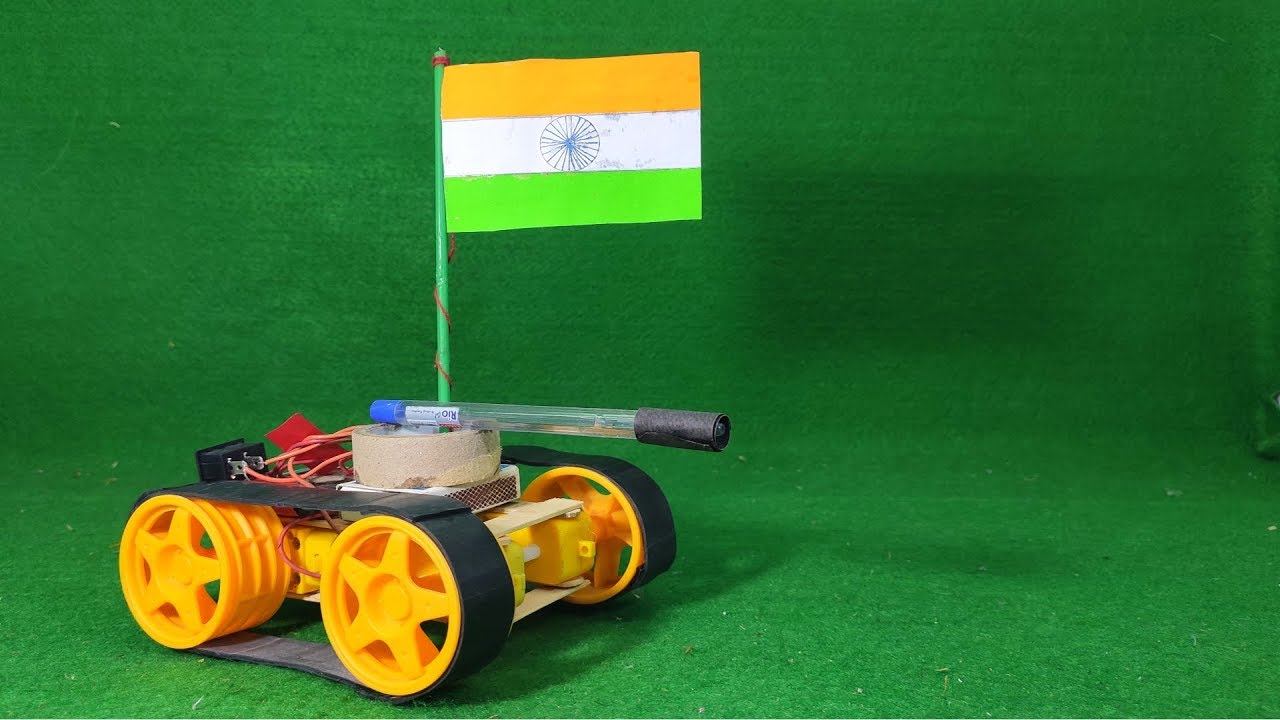 How to Make A Tank With Dc Motor At Home || Amazing Homemade Gear Motor DIY Tank
