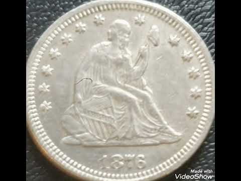 1876 US U0026 Quarter Dollars United States America Coin Value And Price Rare.