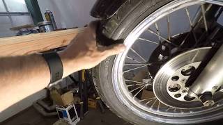 1978 Harley-Davidson Shovelhead FX New front tire and commentary