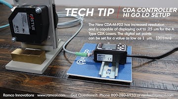 CDA Controller HI GO LO with the CDX Laser Sensor