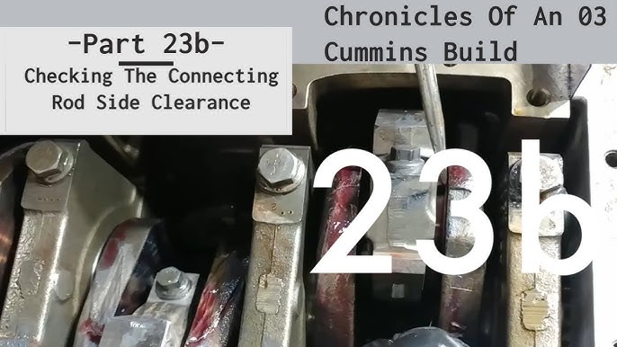 Chronicles Of An 03 Cummins Rebuild -Part 23- Plastigauge Crush, Reading &  Final Rod Bear Install! 