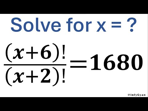 Solve Factorial Equations