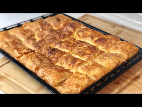 5 Dakikada Tepsi Böreği 💯İster Fırına At İster Buzluğa 👍 Puf Puf  Efsane Börek👉🏻Seval Mutfakta