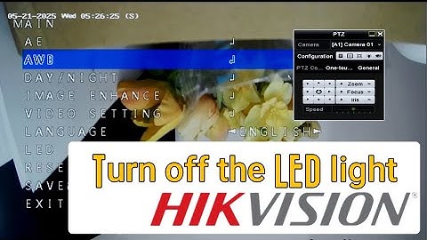 Camera LED light Hikvision DVR How to Turn Off Light on Analog Camera (AHD/TVI/ CVI) , Disable led