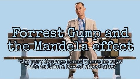 Forrest Gump and the Mandela effect (rare footage found where he says it!)