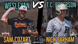 NUMBER 1 RANKED PITCHER IN CLASS OF 25’ Sam Cozart SHOVES | Wesleyan Christian VS T.C. Roberson