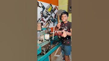 Motor Coil Winding Trick For Lathe Machine Short Video...