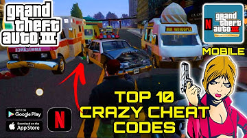 TOP 10 Crazy CHEAT CODES in GTA 3 Definitive Edition 🤩🤩 | IAMBR3 GAMING ⚡