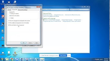 Using other language keyboard in Windows 7