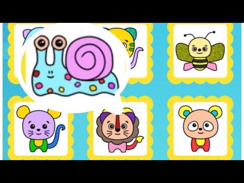 Game Vui Tô Màu - Bé Học Tô Màu | Game Vui Cho Bé || Sunny Baby