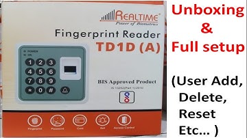 New Model Realtime TD 1D(A) Unboxing and initial setup in tamil | Realtime Access Control machine