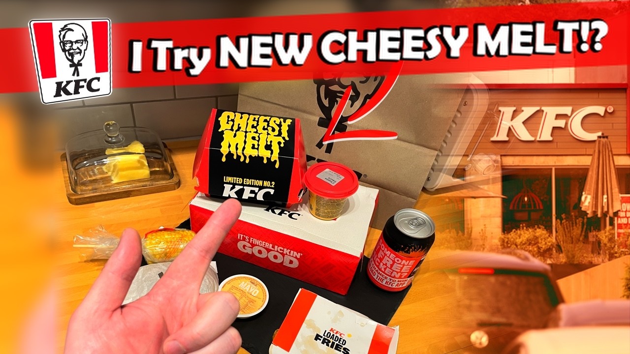 The NEW Cheesy Melt Burger at KFC – Ultimate Combo??