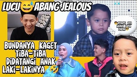 Reaction || detik-detik abang L jealous sama bunda nya karena nyanyi bareng peserta laki-laki