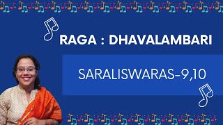 Raga : Dhavalambari ,Saraliswaras-9,10 in 3 speeds | Carnaticmusic | Melakarta |Carnaticclassical