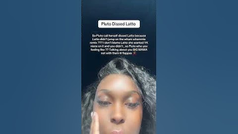 Thumbnail of Pluto dissed Latto in her new song “excuse me” #rapdiss #latto #trendingshorts