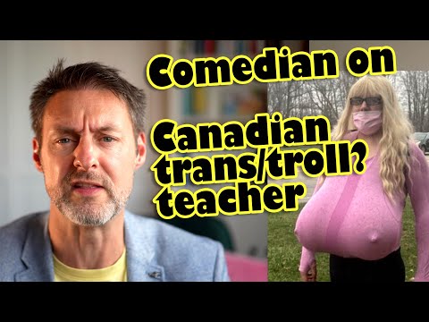 Is Canadian Trans Teacher Kayla Lemieux with massive fake hooters trolling the school?