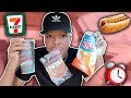 I Only Ate GAS STATION Food for 24 HOURS! (IMPOSSIBLE FOOD CHALLENGE)