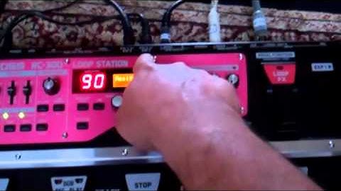 How to control the loop volume on a RC300 with your foot