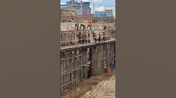 Reinforcement bar work for bridge beam