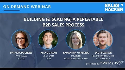 Building (& Scaling) a Repeatable B2B Sales Process