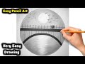 Easy Drawing Of Nature | Sunset Couple drawing on Bridge | Easy Bridge Drawing | Easy Pencil Art