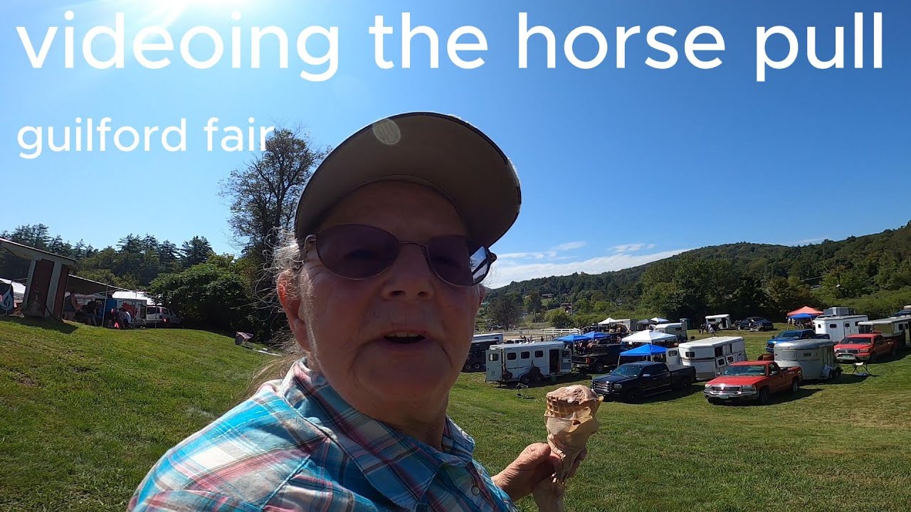 grama 1st try at videoing a horse pull YouTube