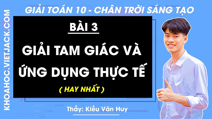 Giải bài toán tập toán hình lớp 10 bài 3