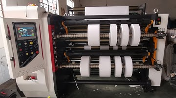 BINBAO Machinery Laminated Paper Jumbo Roll Slitting Rewinding Machine With Gantry Frame Structure