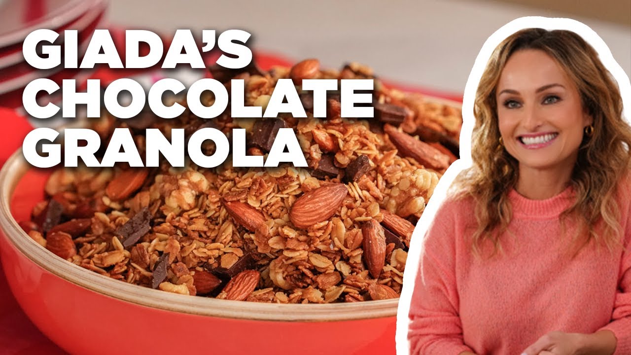 Giada's Sweet and Salty Chocolate Granola Giada Entertains Food Network YouTube