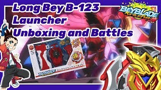 B-123 Long Bey Launcher Set Unboxing and Battles