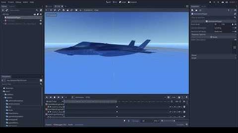 F35-B rigged and animated for GODOT