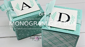 Personalize Any Present With This Sweet DIY Monogrammed Gift Box. You Won