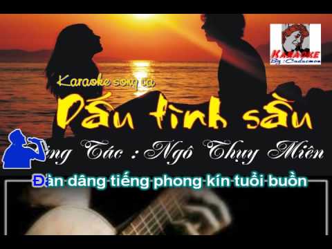 Karaoke song ca - DẤU TÌNH SẦU .