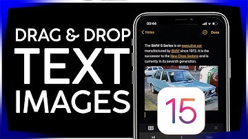 How to Drag and Drop Text or Images between Apps on iOS15 iPhone iPad
