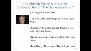 Phone Coaching with "The Phone Sales Guru" Gary Coleshill