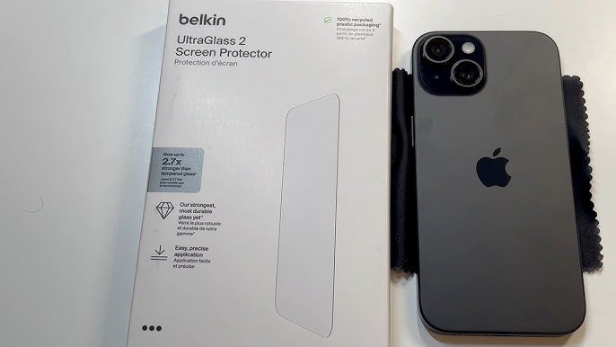 Belkin UltraGlass 2 Screen Protector for iPhone 15 Pro