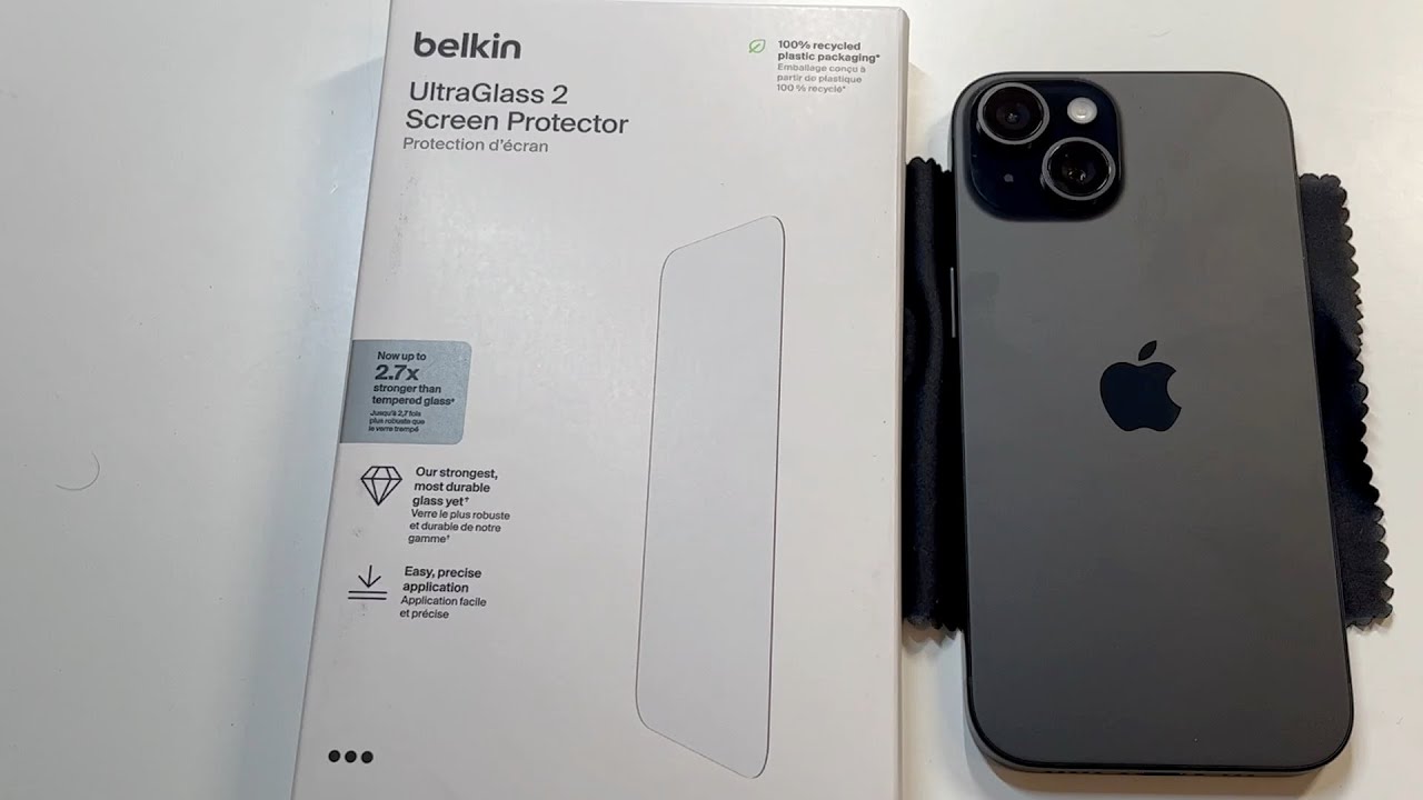 Belkin UltraGlass 2 Screen Protector for iPhone 15 Review 