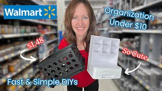 Organize on a BUDGET: Walmart Finds UNDER $10! 🎉Fun DIYs🎉