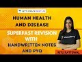 Human Health and Disease | Superfast Revision with Handwritten Notes and PYQs | NEET 2020