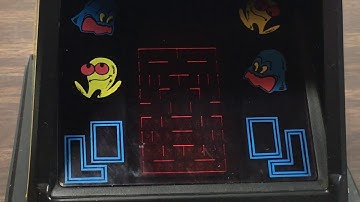 Vintage Coleco PAC-Man tabletop arcade game gameplay and demo