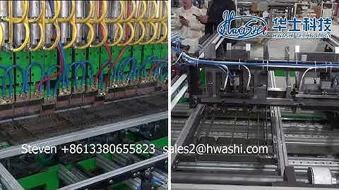 HWASHI Automatic Wire Shelf Welding Machine, Wire Shelves Making machine