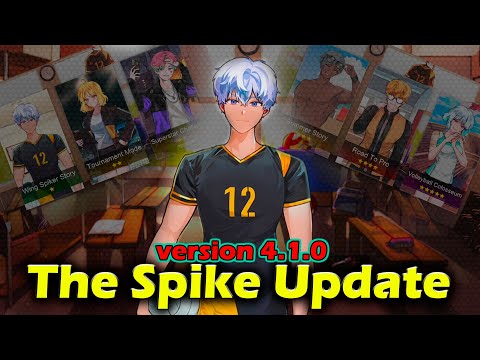 The Spike Update version 4.1.0. Visual update. Volleyball 3x3