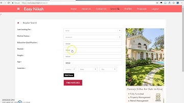 EasyNikah in How to search Profiles (Hindi, Urdu)