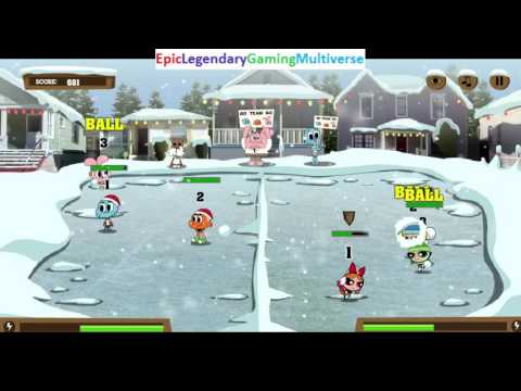 The Amazing World Of Gumball Team VS The Powerpuff Girls Team In A Snowbrawl Fight Snowball Match The Amazing World Of Gumball Team VS The Powerpuff Girls Team In A Snowbrawl Fight Snowball Match