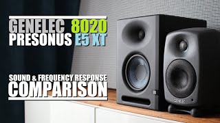 PreSonus E5 XT vs Genelec 8020D  ||  Sound & Frequency Response Comparison