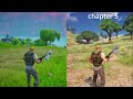 CHAPTER 5 vs  CHAPTER  4 OG ANIMATIONS Fortnite